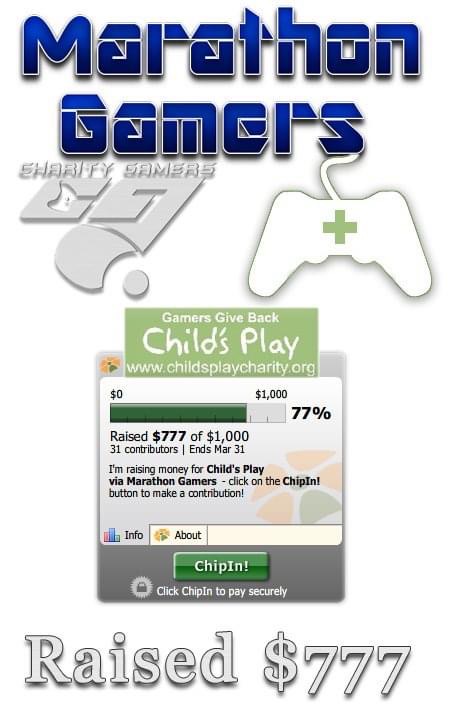 Marathon Gamers Child's Play Fundraiser